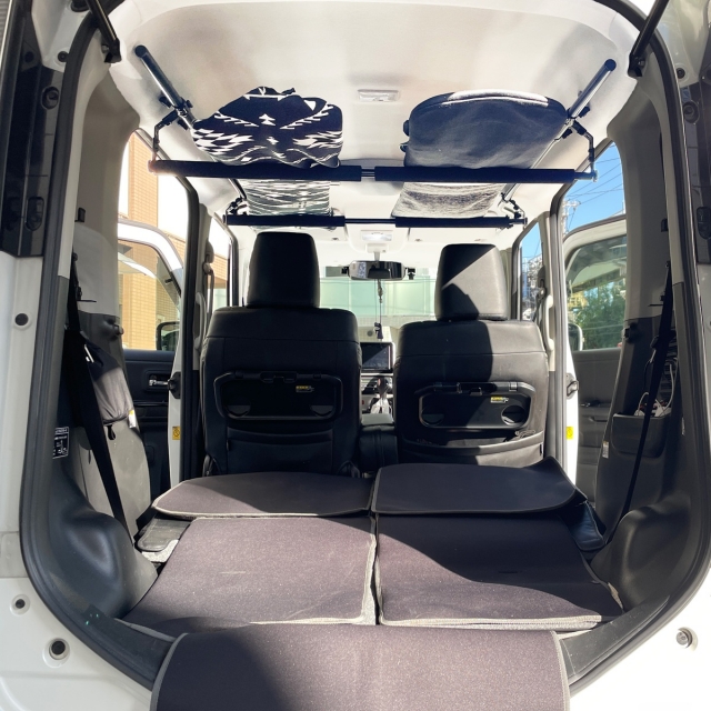 スズキ スペーシア マツダ フレアワゴン クランクサイドバー&スライドバー2本セット