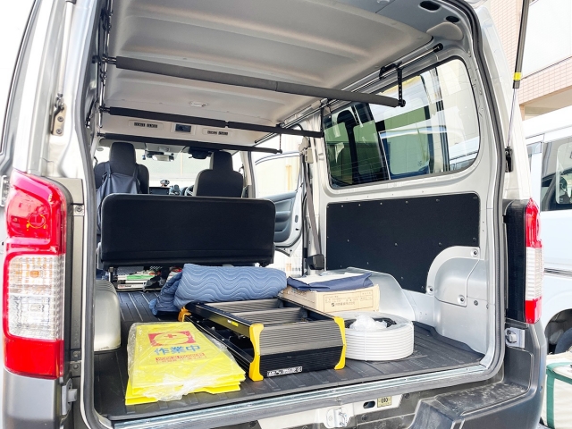 NV350 キャラバン DX サイドバー&スライドバー3本セット 車内キャリア